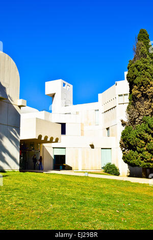 Musée, la Fondation Joan Miro. Barcelone, Catalogne, Espagne. Banque D'Images