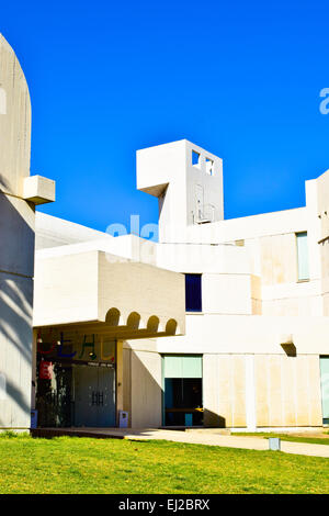 Musée, la Fondation Joan Miro. Barcelone, Catalogne, Espagne. Banque D'Images