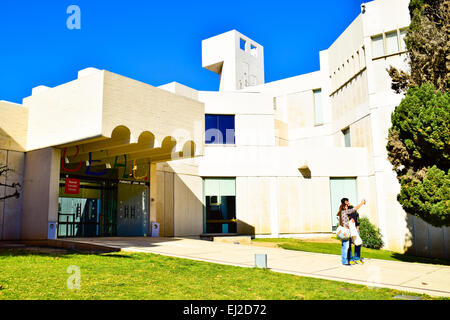 Musée, la Fondation Joan Miro. Barcelone, Catalogne, Espagne. Banque D'Images