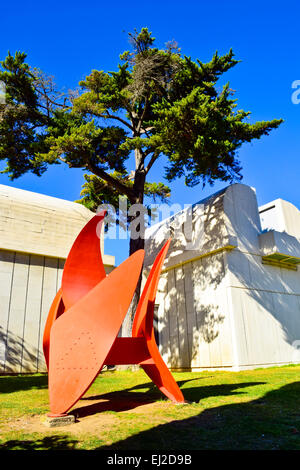 Musée, la Fondation Joan Miro. Barcelone, Catalogne, Espagne. Banque D'Images