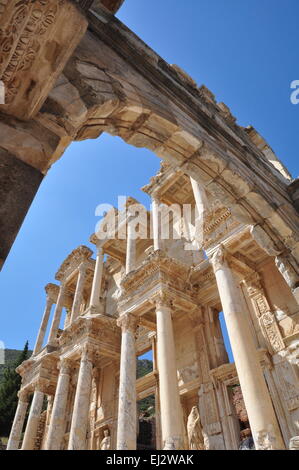 La bibliothèque de Celsus à Éphèse - Turquie Banque D'Images