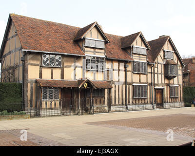 Avis de naissance de William Shakespeare à Stratford-upon-Avon Banque D'Images