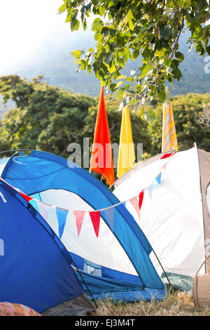 Camping à vide music festival Banque D'Images