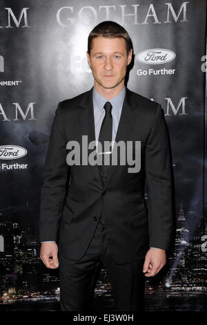 Première série de 'Gotham' à la New York Public Library - Arrivées avec : Ben McKenzie Où : New York City, United States Quand : 15 sept 2014 Banque D'Images