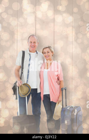 Composite image of older couple passe leurs vacances Banque D'Images
