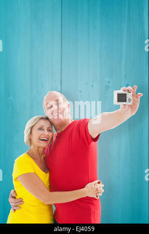 Libre de prendre un couple ensemble selfies Banque D'Images