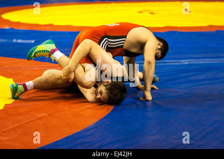 , Région d'Orenbourg, Russie, 30 octobre, 2014 année. La lutte pour le tournoi de Russie Prix du Gouverneur d'Oren Banque D'Images