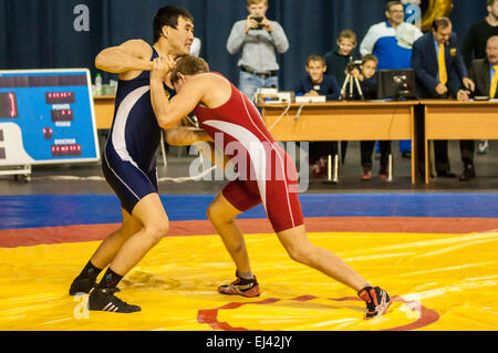 , Région d'Orenbourg, Russie, 30 octobre, 2014 année. La lutte pour le tournoi de Russie Prix du Gouverneur d'Oren Banque D'Images