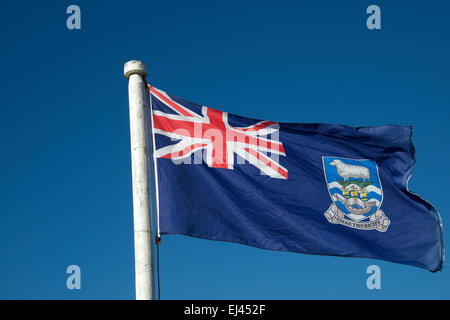 Le drapeau des îles Malouines Banque D'Images