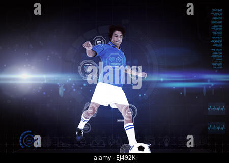 Image composite du joueur de football Banque D'Images