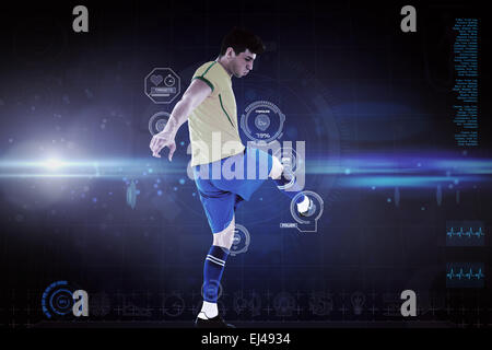 Image composite du joueur de football Banque D'Images