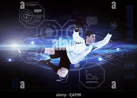 Image composite du joueur de football Banque D'Images