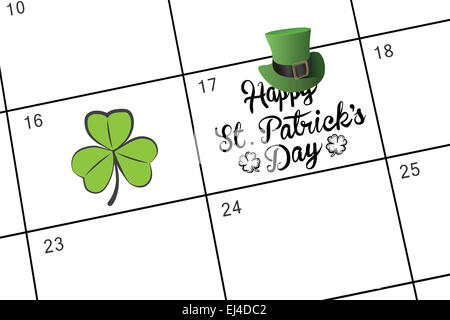 Image composite de patricks day greeting Banque D'Images