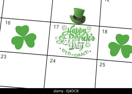 Image composite de patricks day greeting Banque D'Images