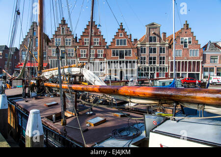 Vieille ville historique de Hoorn, à l'Ijsselmeer, mer intérieure, Banque D'Images