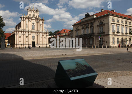 Visitationist rococo à l'église de la rue Krakowskie Przedmiescie à Varsovie, Pologne. Banque D'Images