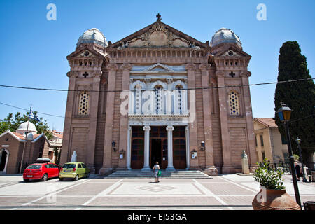 L'Église d'Agios Therapon à Mytilène à Lesbos, Grèce. Banque D'Images