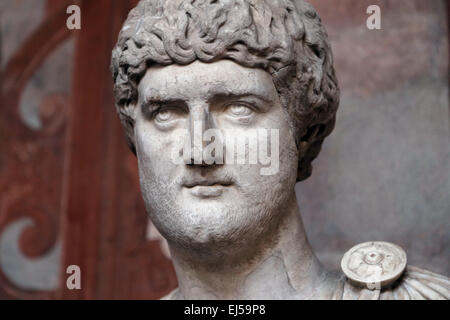 Lucius Verus (130-169 AD). Empereur Romain. Nerva-Antonine dynastie. Buste. Musée National Romain. Palazzo Massimo. Rome Banque D'Images