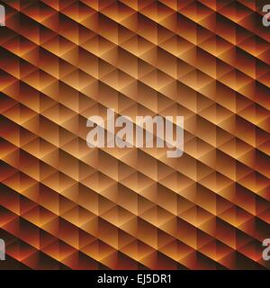 Gradient d'or, fond cubes géométriques vector illustration Illustration de Vecteur