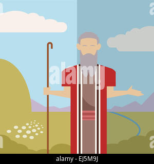 Image vectorielle d'une icône de Moïse Banque D'Images