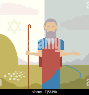 Image vectorielle d'une icône de Moïse Banque D'Images