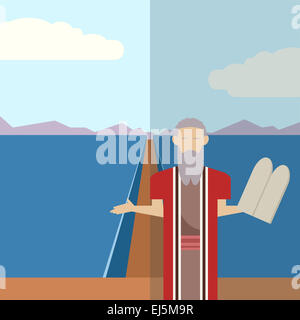 Image vectorielle d'une icône de Moïse Banque D'Images