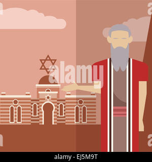 Image vectorielle d'une icône de Moïse Banque D'Images