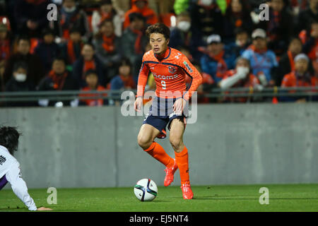 Takamitsu Tomiyama (Ardija), le 21 mars 2015 - Football : Football /2015 J2 match de championnat entre Omiya Ardija Kyoto Sanga 2-1 à Nack5 Stadium Omiya, Saitama, Japon. (Photo de YUTAKA/AFLO SPORT) [1040] Banque D'Images