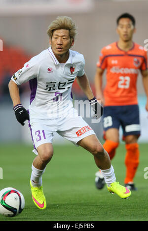 Masashi Oguro (Sanga), le 21 mars 2015 - Football : Football /2015 J2 match de championnat entre Omiya Ardija Kyoto Sanga 2-1 à Nack5 Stadium Omiya, Saitama, Japon. (Photo de YUTAKA/AFLO SPORT) [1040] Banque D'Images