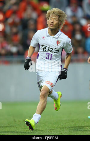 Masashi Oguro (Sanga), le 21 mars 2015 - Football : Football /2015 J2 match de championnat entre Omiya Ardija Kyoto Sanga 2-1 à Nack5 Stadium Omiya, Saitama, Japon. (Photo de YUTAKA/AFLO SPORT) [1040] Banque D'Images