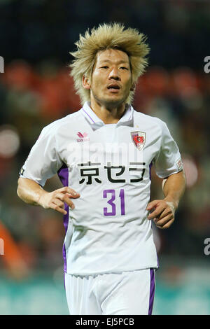 Masashi Oguro (Sanga), le 21 mars 2015 - Football : Football /2015 J2 match de championnat entre Omiya Ardija Kyoto Sanga 2-1 à Nack5 Stadium Omiya, Saitama, Japon. (Photo de YUTAKA/AFLO SPORT) [1040] Banque D'Images