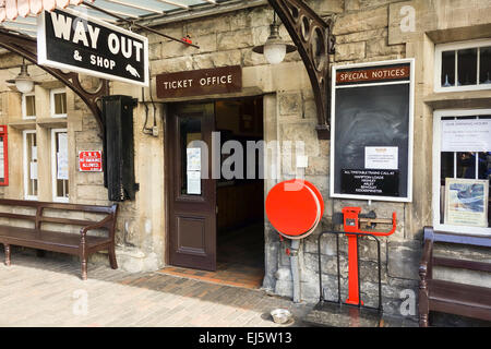 La Severn Valley Steam Railway ticket bureau à Bridgenorth Banque D'Images