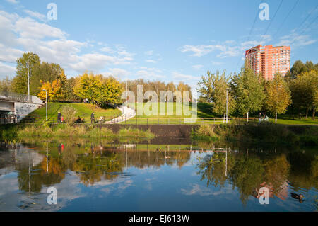 River Park et à Moscou Banque D'Images