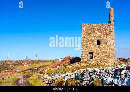 Papule Owles à Botallack utilisé comme lieu de tournage de la papule fictive dans le 2015 Loisirs séries télé Poldark Banque D'Images