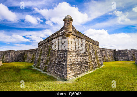 Saint Augustine, Floride au Castillo de San Marcos National Monument. Banque D'Images