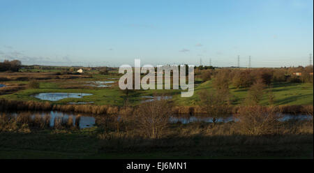 Le pays britannique, Medway, Angleterre, un jour d'été chaud. Banque D'Images