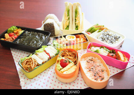 De style japonais, bento lunch box Banque D'Images