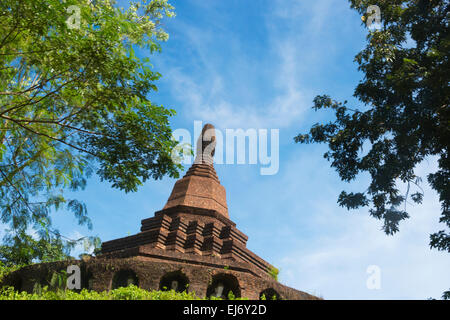 Pagode, Mrauk-U, l'État de Rakhine, au Myanmar Banque D'Images