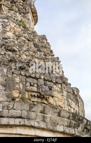 Haut observatoire maya Chichen Itza au Mexique Banque D'Images