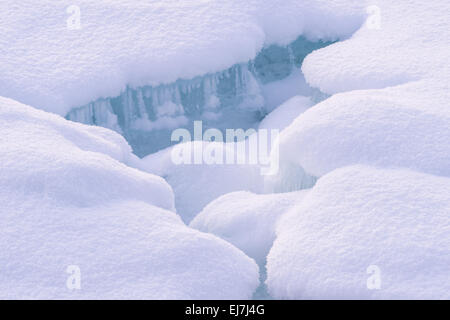 Des plaques de glace, Abisko NP, Laponie, Suède Banque D'Images