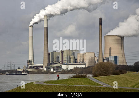 Centrale électrique au charbon, Voerde, Allemagne Banque D'Images