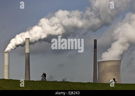 Centrale électrique au charbon, Voerde, Allemagne Banque D'Images