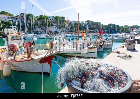 Port de plaisance de Porto Cristo, Majorque à Manacor de Majorque Îles Baléares Espagne à Banque D'Images