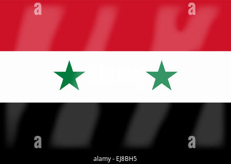 Le drapeau du pays de la Syrie Banque D'Images