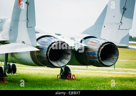 Fédération des chasseurs de première ligne polyvalent soviétique Mikoyan MiG-29 de quatrième génération. Développé par le bureau d'études Mikoyan comme un ai Banque D'Images