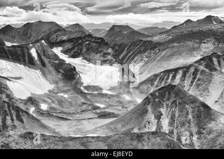 L'humeur du soir, Kebnekaise montagnes, Laponie Banque D'Images