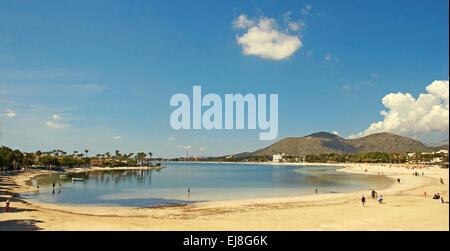 Port d'Alcudia Majorque Espagne Banque D'Images