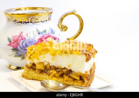 Tarte aux pommes maison . Banque D'Images