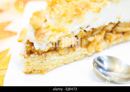 Tarte aux pommes maison . Banque D'Images