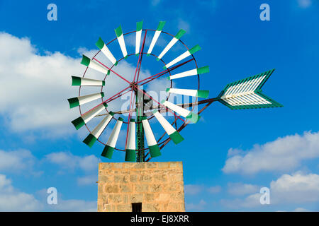 Moulin à Majorque Iles Baleares Espagne de Campos Banque D'Images